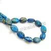 Semi-precious oval blue imperial jasper bead oval stone beads