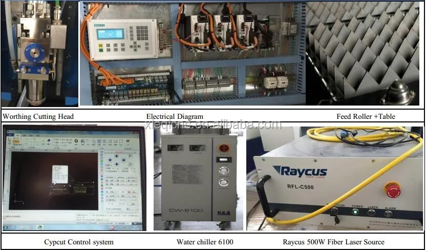 500W 1390 Fiber Laser Cutting Machine for Metal