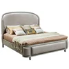 super luxury European royal Special Purpose Hand-carved solid wood bed 5/6/7 star hoetl use french style bedroom furniture