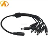 Female 2.1mm Jack to 8 Male 2.1mm Plugs CCTV Power Y Adapter for CCTV Parking Camera Car Monitor