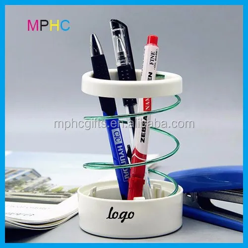New Creative Design Desk Organizer Round Foldable Plastic Metal Pen