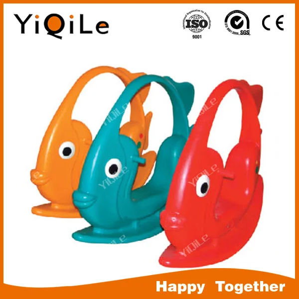 old plastic rocking horse