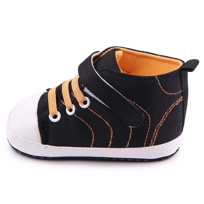 New Arrival Hook&loop Cheap Canvas Baby Toddler Sport Shoes For Boys