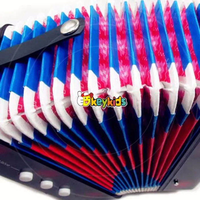 Wholesale Children Wooden Button Accordion Cheap Baby Wooden Button
