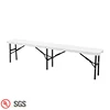 Outdoor White Blow Molded Plastic Top Folding Bench Table Base