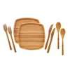 Healthy And Durable Portable Organic Bamboo Dinner Plates