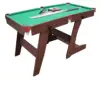 Nice type easy assemble 5/6/7FT MDF saving space folding pool table