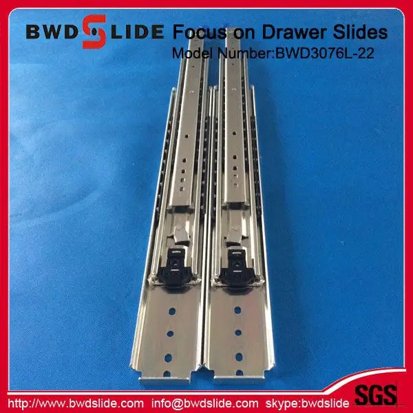 Bwd3076l22 3509 3fold Electrical Drawer Slides/plastic Drawer Slides