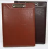 A4 Leather File Folder Padfolio Writing Pad Business Presentation Folder with clip board