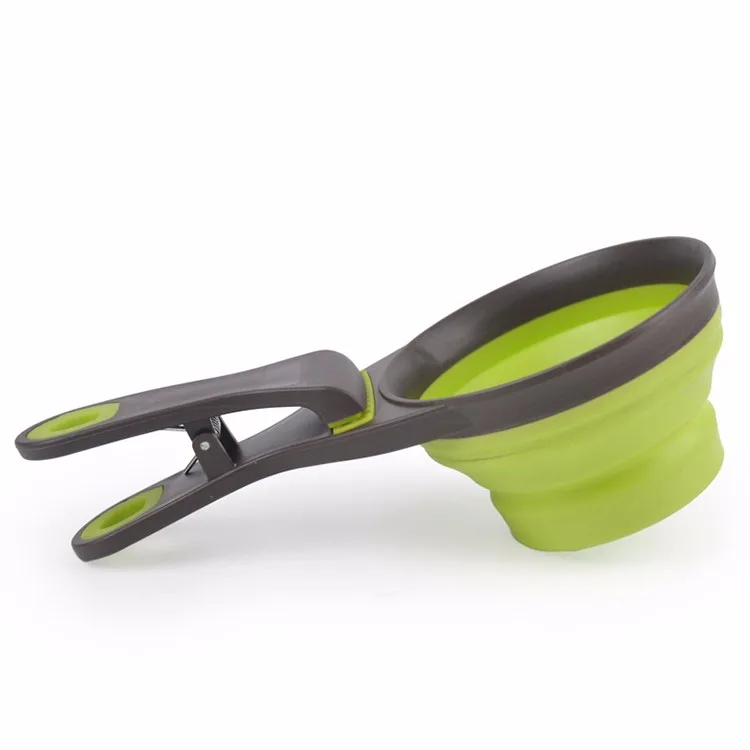 Custom Silicone Collapsible Foldable Dog Measuring Cup And Spoons Buy
