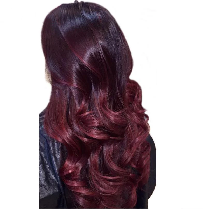 Lsy Ombre Dark Wine Color Brazilian Hair  Virgin Body Wave 1B 99J Two Tone Human Hair  Weave Bundles 99J Red Natural Human Hair.jpg