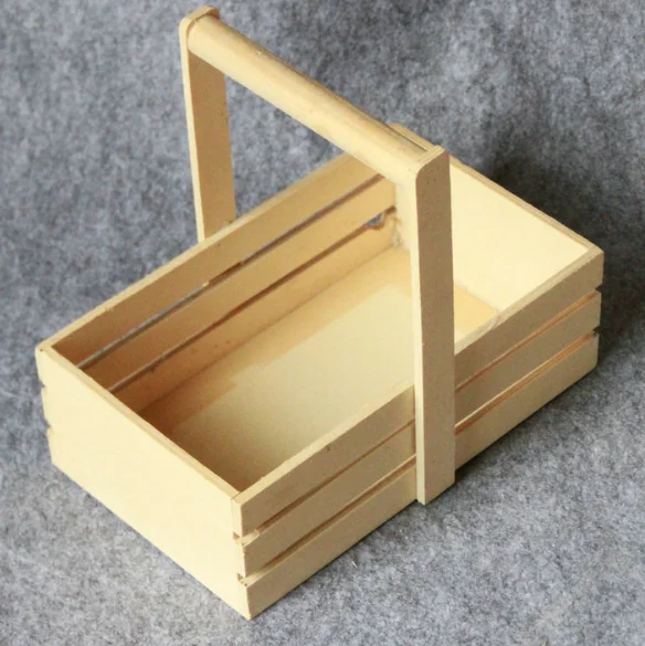 Home Furnishing Wooden Hand Box Wood Beer Box Boutique Small Wooden