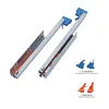 High quality 2-fold undermount self locking slide rails track furniture accessories drawer slides