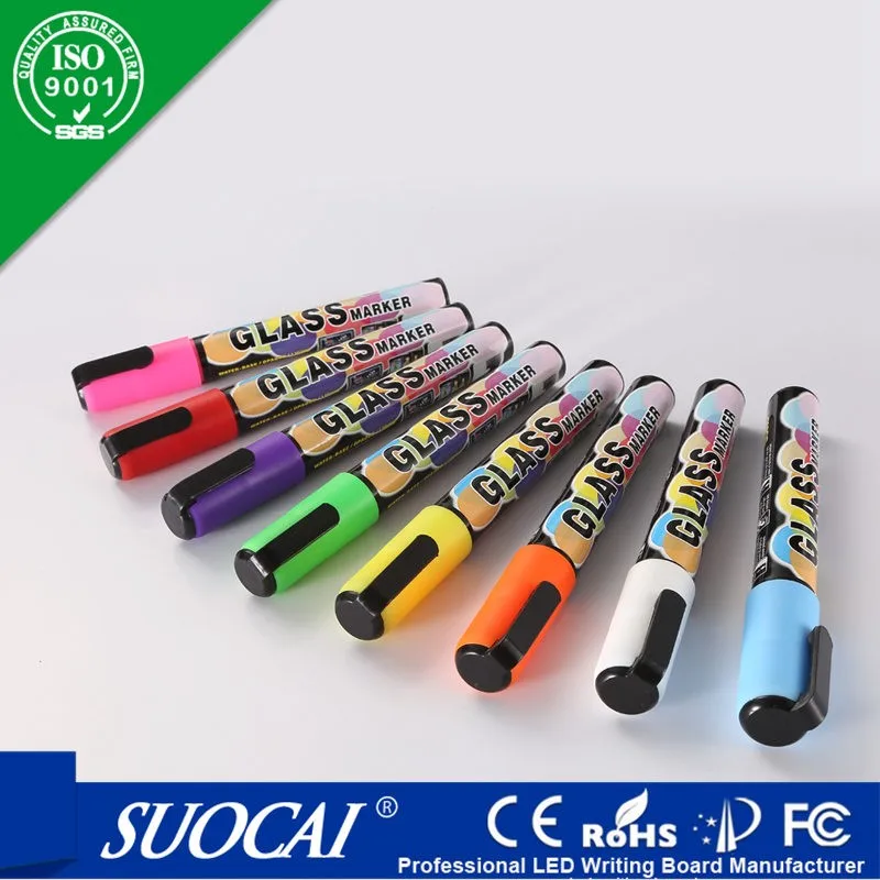 Amazon New Reversible Tip Liquid Chalk Marker Set 8 Colors Dry Erase Marker Buy Dry