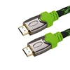 New premium Hdmi 2.0 cable zinc alloy + green pvc molding shell nylon mesh for 5.1 home theater system , television 2160P ,60HZ