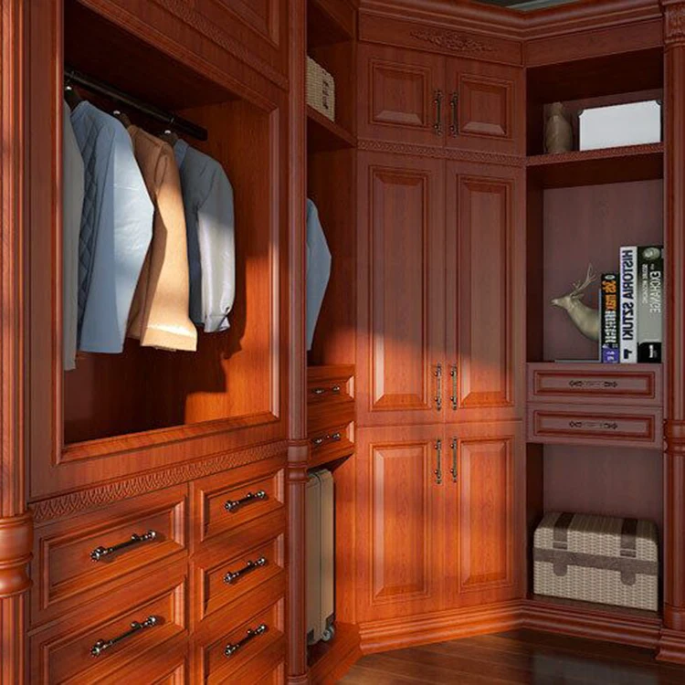 High Quality Wooden Open Wardrobe Interior Design Closet