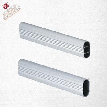 Aluminum Wardrobe Hanging Tube Pipe Hanger Wardrobe Rail Fittings