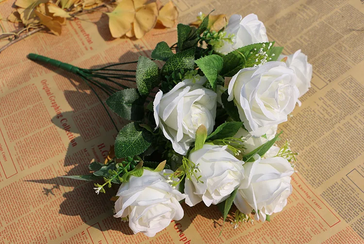 Spr Artificial Hydrangea Flowers Silk Artificial Rose Flowers Heads Diy