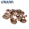 High quality plated metal mushroom shaped button with legs