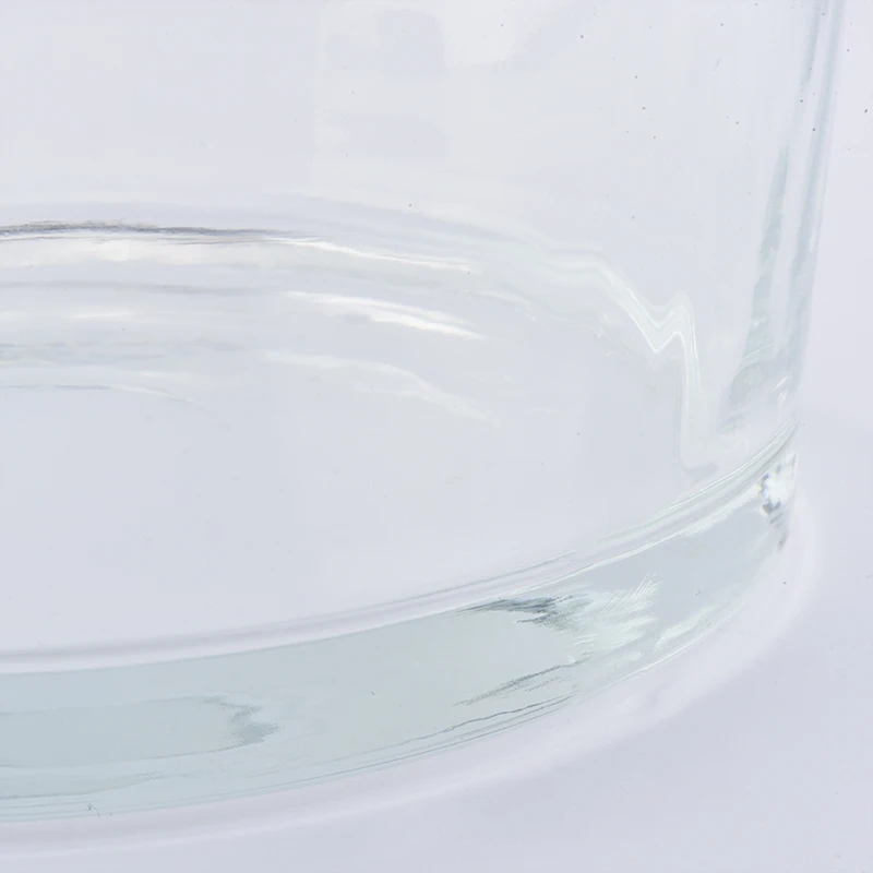 Round Big Glass Candle Holders With 4 Wicks Buy Glass Candle Jar Clear Glass Candle Vessels
