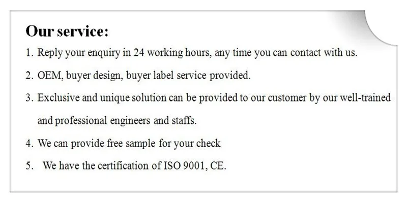 our service