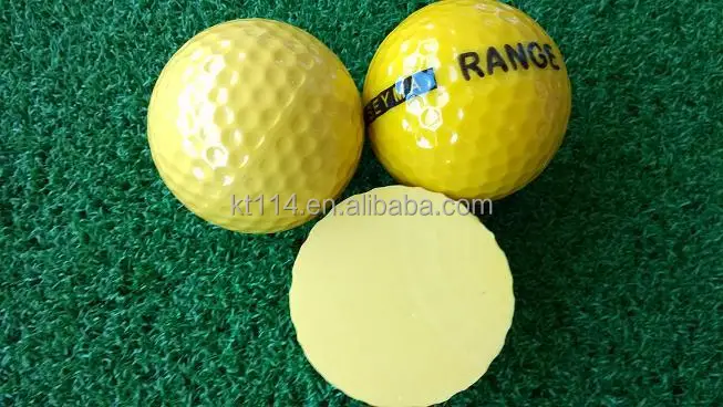 New Mould Design Quality One Layer Yellow Golf Driving Range Balls ...