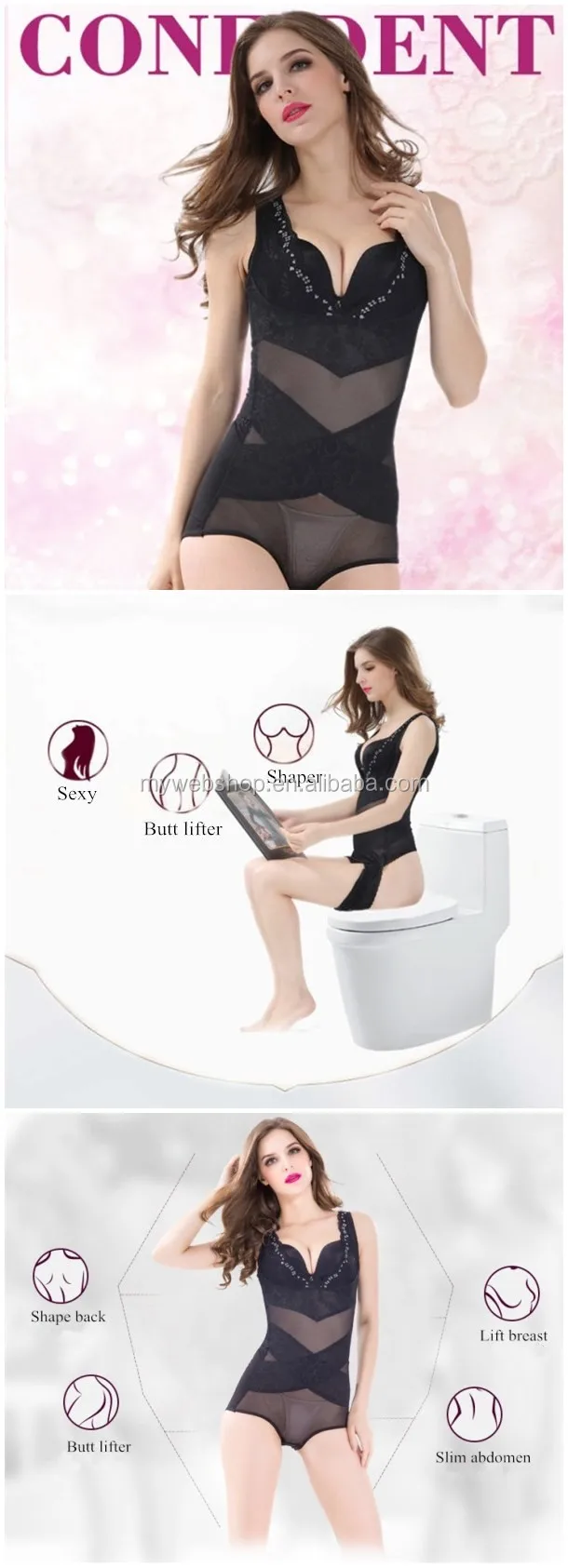 New Design Toilet Ultra Slim Girdle Corset Briefer Bodysuit Panties