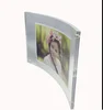 Clear Acrylic Curved Photo Frame Magnet Picture Frame Mounted Double