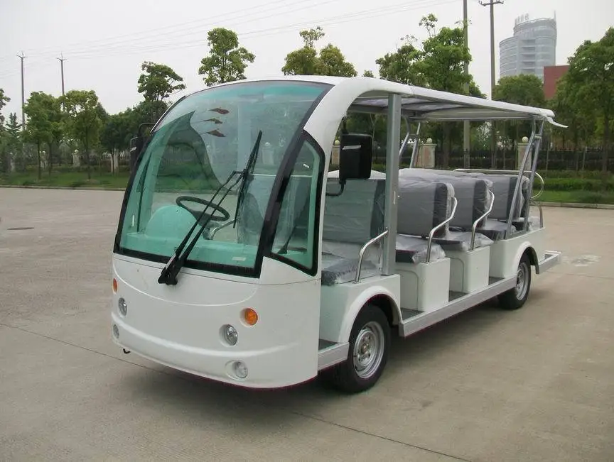 High Quality 14 Seater Electric Tourist Bus Sightseeing Cart Golf Carts ...