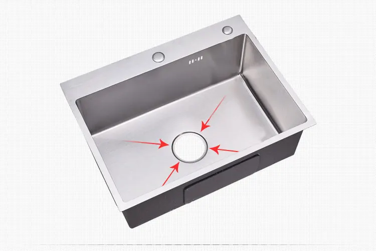 Philippines Commercial Kitchen Sink Used 304 Stainless Steel Wash Basin