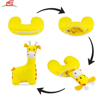 Stuffed Animal Giraffe Travel Pal Convert To Neck Pillow Buy