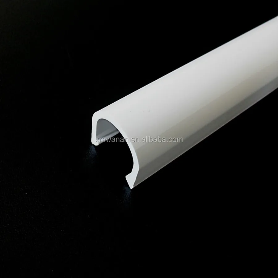 1 Inch White Pvc Bumper Strip Plastic Cover For Supermarket Counter