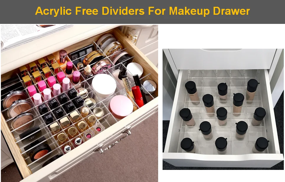 Diy Grid Adjustable Drawer Dividers For Home Tidy Closet Makeup