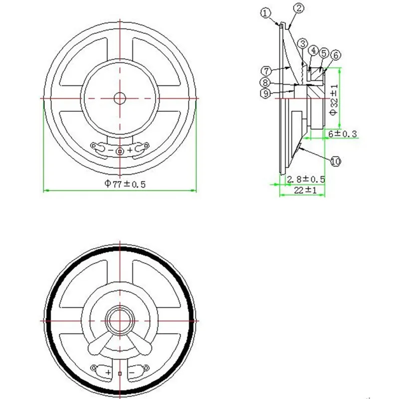 Дб размеры. Громкоговоритель db4l-25.