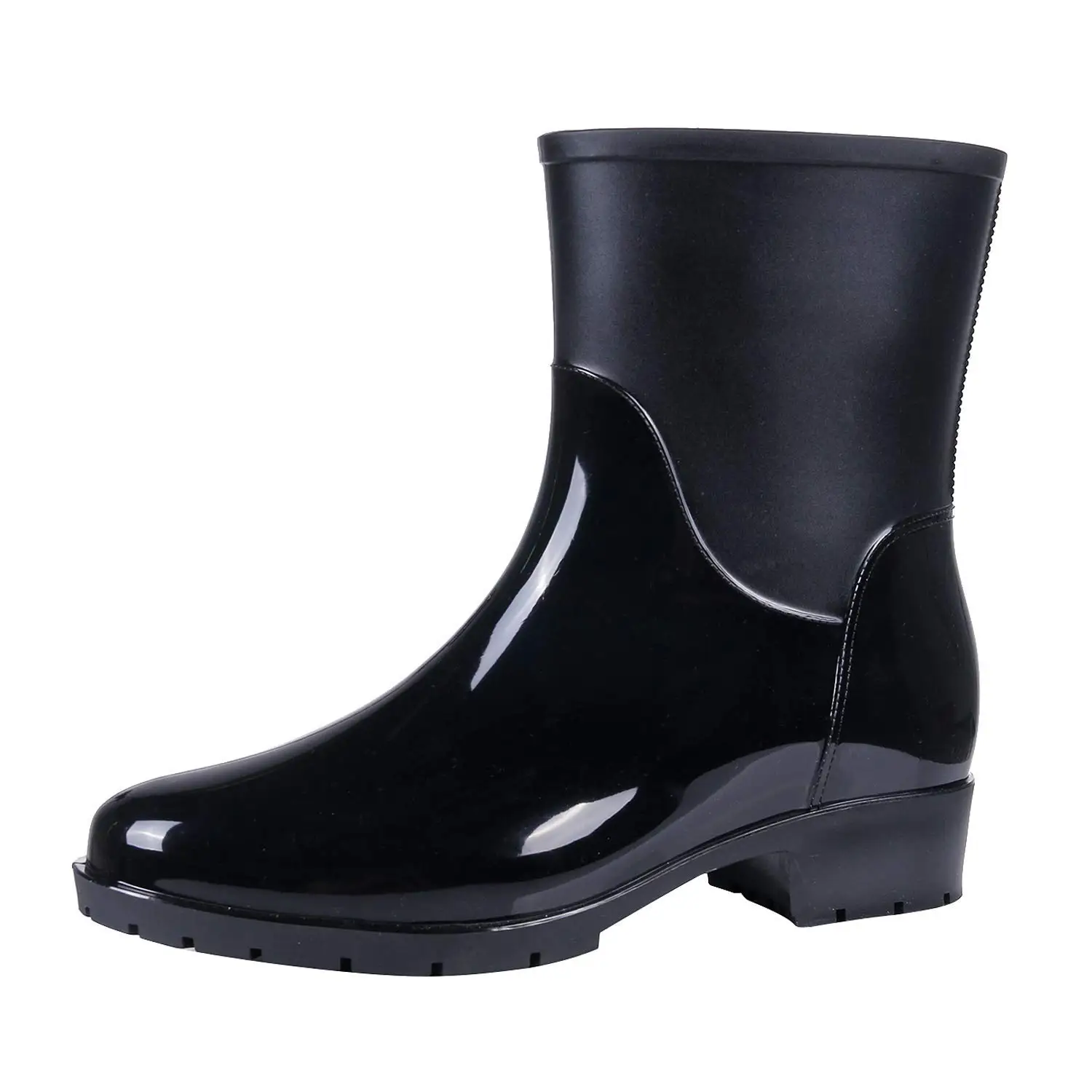 Short Black Rain Boots