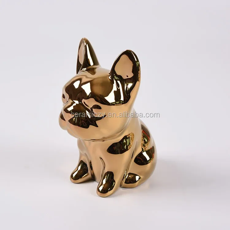 unpainted ceramic dog figurines