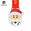 custom soft enamel character Santa Claus christmas souvenir medal metal