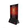 New Invention !!! flashing led light table menu restaurant card display holder stand
