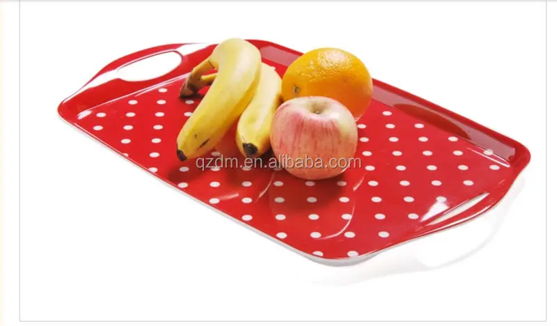 Korea Melamine Serving Tray With Handles