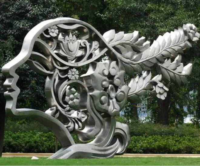 现代工艺花卉雕刻不锈钢雕塑 - buy 不锈钢雕塑,不锈钢花卉雕塑,不锈