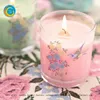 China factory Creative Christmas rotating glass tealight candleholder with top quality