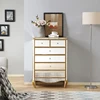 Classical antique tall locker bedside mirrored drawer chest