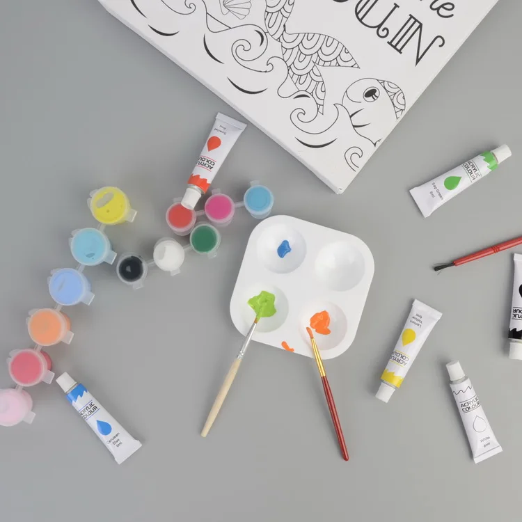 Diy Cartoon Kids Canvas Painting Set Kids Painting Set Buy Kids