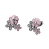 Women Jewelry Stainless Steel Cherry Blossom Wedding Earring