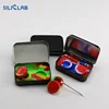 Black Color Tin Box 5ml*2 Silicone Wax Dabs Containers custom