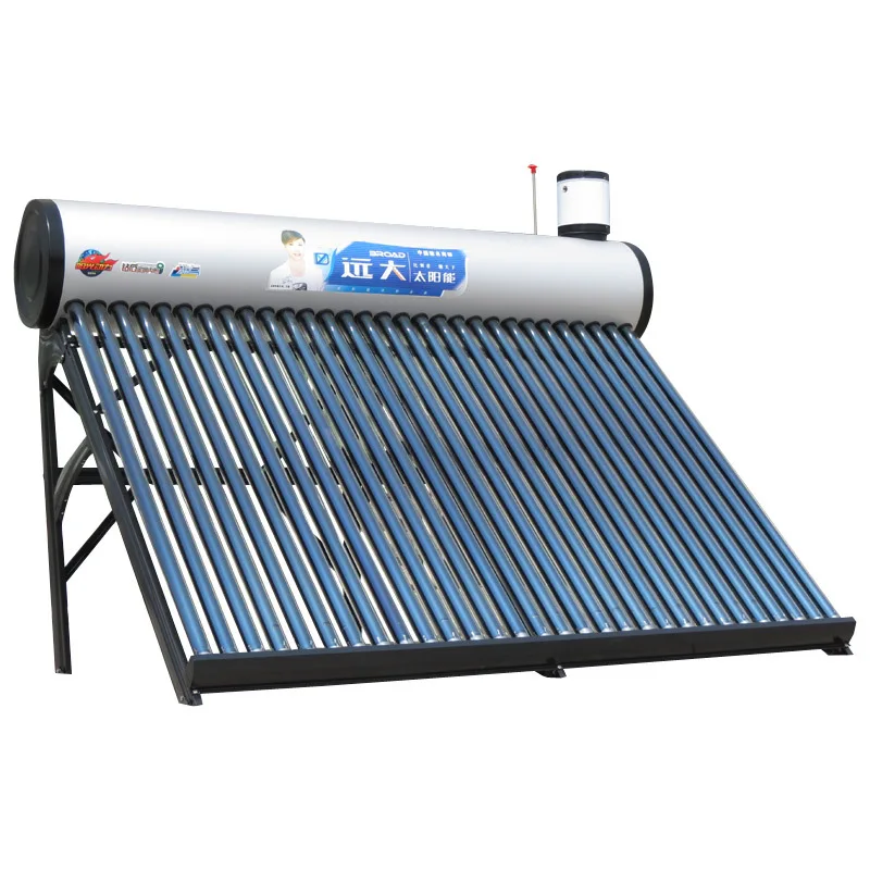 Low Pressure Galvanized Steel Solar Water Heater With Assistant Tank