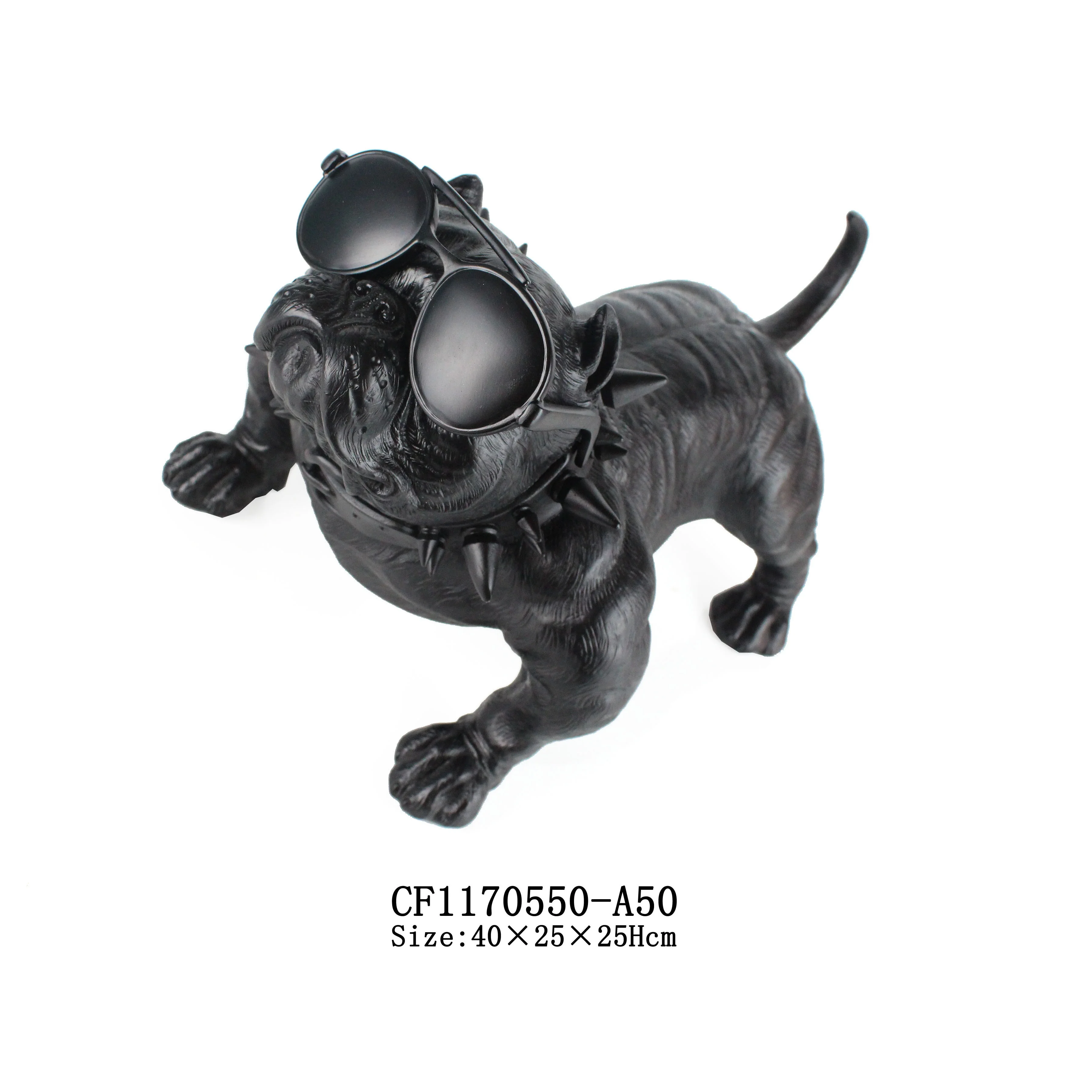 サングラスの家の装飾が付いている樹脂の黒い犬のフレンチブルドッグの像 Buy フレンチブルドッグアクセサリー ブルドッグ像 ブラックブルドッグ像 Product On Alibaba Com