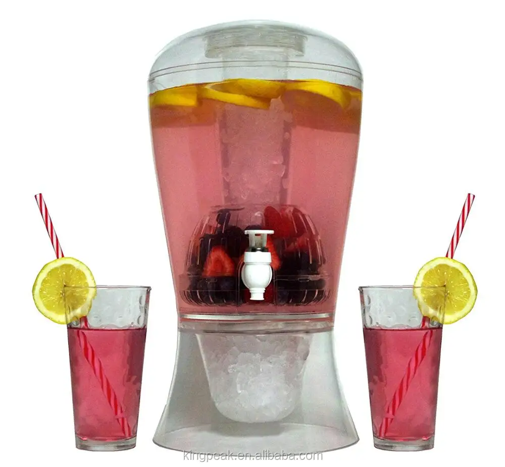 2019 Best Selling Beverage Dispenser On Base With Ice Core And Flavor