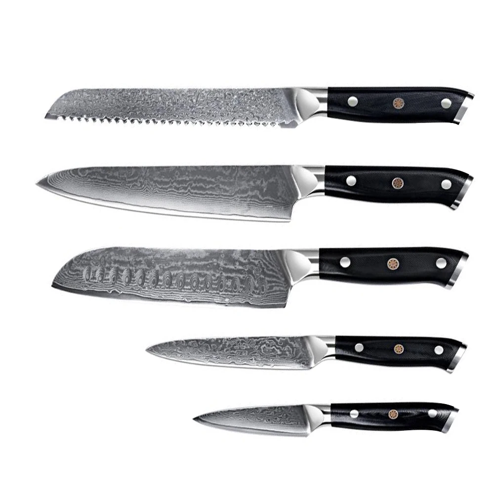 Japanese Damascus Knife Set Kitchen Chef Knife Set - Buy Japanese ...