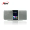 2017 new arrivals 5 inch lcd alarm clock digital wifi bt subwoofer speaker with battery